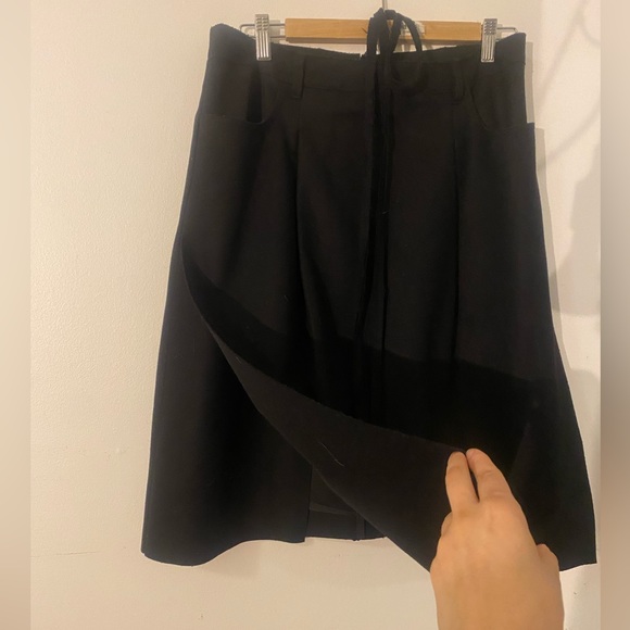 Acne Studios Glide Raw Paw Wool Skirt Size 40 - Picture 5 of 5